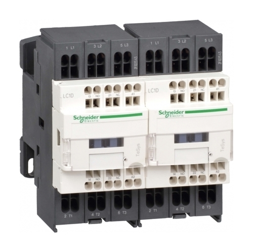 Реверсивный контактор Schneider Electric TeSys LC2D 3P 12А 400/24В DC 5.5кВт