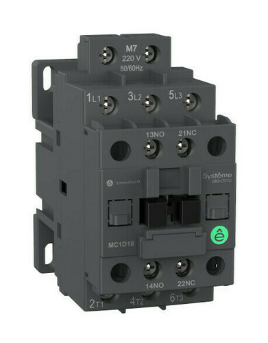 Контактор Systeme Electric SystemePact M 3P 12А 110В DC 5.5кВт, MC1D12FD